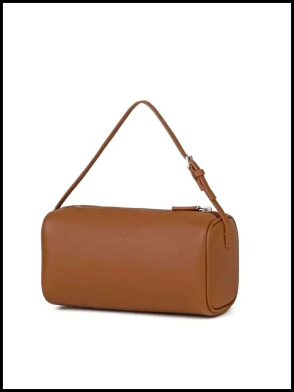 Premium Full-Grained Leather Hobo Crossbody Bag with Adjustable Strap